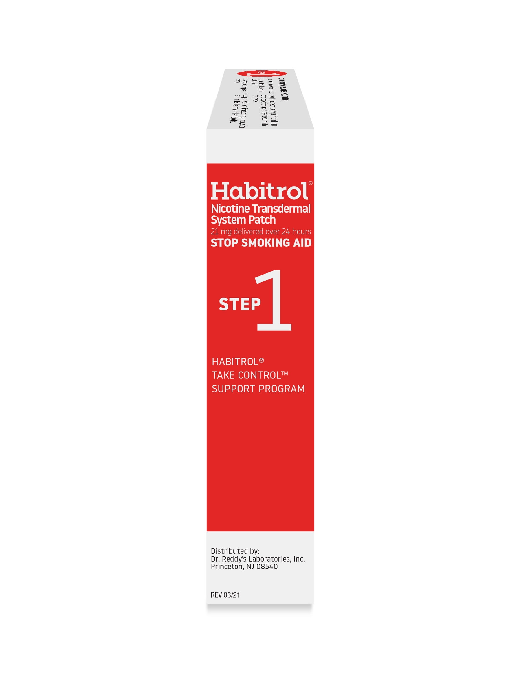 Habitrol Nicotine Transdermal Patches, Step 1, 21 mg, 14 Count, Stop Smoking Aid