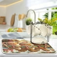 thumbnail image 2 of Christmas Gingerbread Snow Dish Drying Mat for Kitchen Counter 18 x 24 in Rack Mat Candy Microfiber Dry Dishes Mats Drainer Mat Dish Drying Pad Countertops Mat, 2 of 7