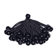 30-Piece YELIER Ball Bungee Cord (Black, 4"), UV Resistant, Antioxidant, Secure Tie Down