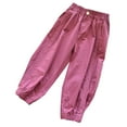 thumbnail image 1 of LNMQLPDBS Pantalon de Yoga Lot Pantalon Petite Rouge Pantalon Tout-Petit Jeans pour Filles Taille 7-8 Pantalon de Détente pour Filles Vêtements pour Tout-Petites Filles 4t-5t Bébé Fille, 1 of 3