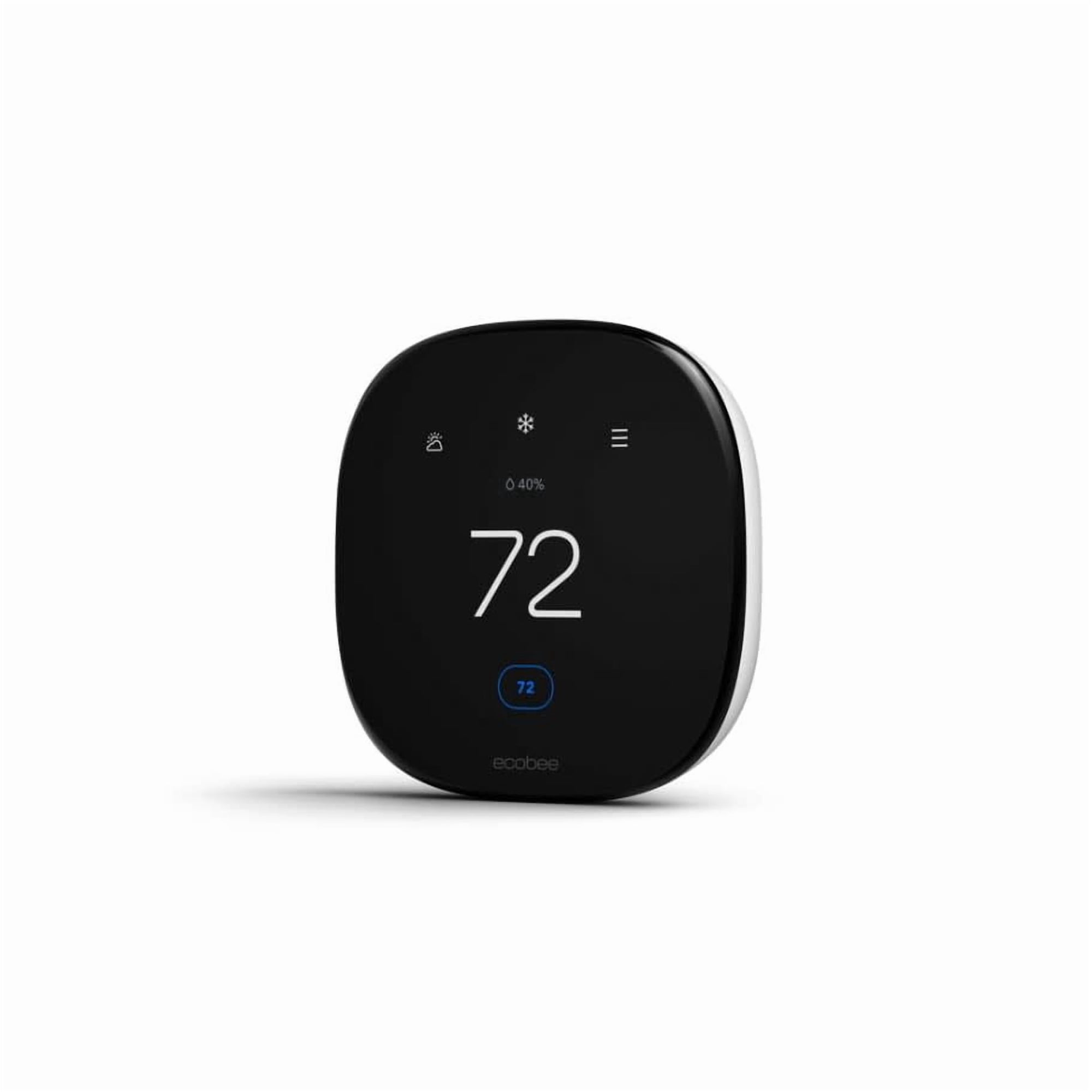 ecobee Smart Thermostat Enhanced, Black, Black