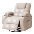thumbnail image 7 of Furmax 360° Swivel Rocking Chair Power Massage Recliner With nursing Needs Oversized Furniture For Living Room,Beige, 7 of 7