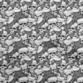 thumbnail image 1 of oneOone Silk Tabby Gray Fabric Skull Craft Projects Decor Fabric Printed By The Yard 42 Inch Wide, 1 of 4