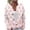 Hot Pink, variant on Womens Breast Cancer Cardigan Sweaters Pink Ribbon Pattern Sweaters Long Sleeve Button Down Open Front Breast Cancer Awareness Casual Outerwear Cardigans
