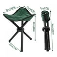 thumbnail image 2 of Three-legged Stool Folding Chair Beach Chair Fishing Stool, 2 of 8