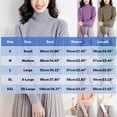 thumbnail image 4 of Levmjia Women's Sweaters Long Sleeve Pure Color Knitted Top Fashion Casual Shoulder Turtleneck Knitwear Blouse, 4 of 5