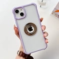 thumbnail image 2 of Cute Candy iPhone 14 Plus Clear Case,360° Rotatable Kickstand Holder Military Grade Dropproof Shockproof Slim Soft Silicone Protective Phone Cases Cover 6.7"(Purple), 2 of 9