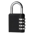 thumbnail image 1 of 4 Digit Combination Padlock Outdoor School Gym Lock, 1.6 Inch Alloy Body Password Lock for Locker Cabinet Toolbox Storage, Keyless Security with Ergonomic Design, 1 Combination Lock, 1 of 9