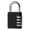 Black, variant on 2026 New Master Lock School Locker,4 Digit Resettable Combination Padlock for Luggage,Backpacks,Cabinets,Black