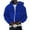 Blue%GC%, variant on CONZONE Mens Hoodies Solid Color Cardigan Hoodie for Men Zip Long Sleeve Pullover Hooded Sweatshirt Soft Fall Winter Sweatshirts With Pocket