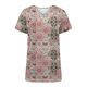 thumbnail image 4 of Fiudx Ofertas Flash Artículos En Oferta Blusa Superior de Camiseta de Manga Corta con Cuello En V Estampada Informal de Moda para Mujer, 4 of 5
