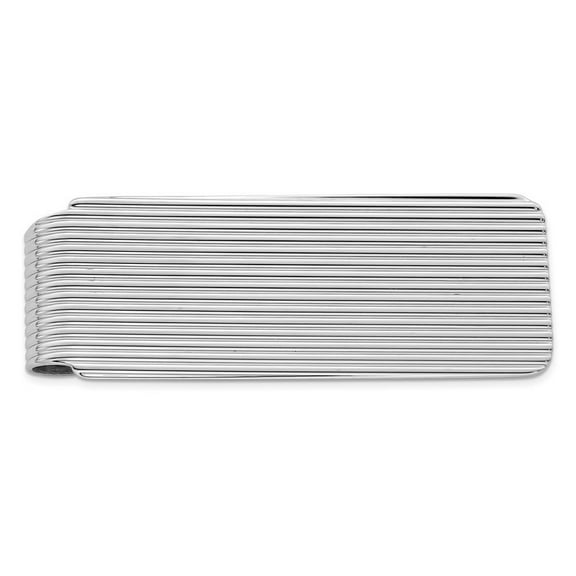 925 Sterling Silver Solid Polished Money Clip Measures 50x20mm Wide - Money Clip for Men