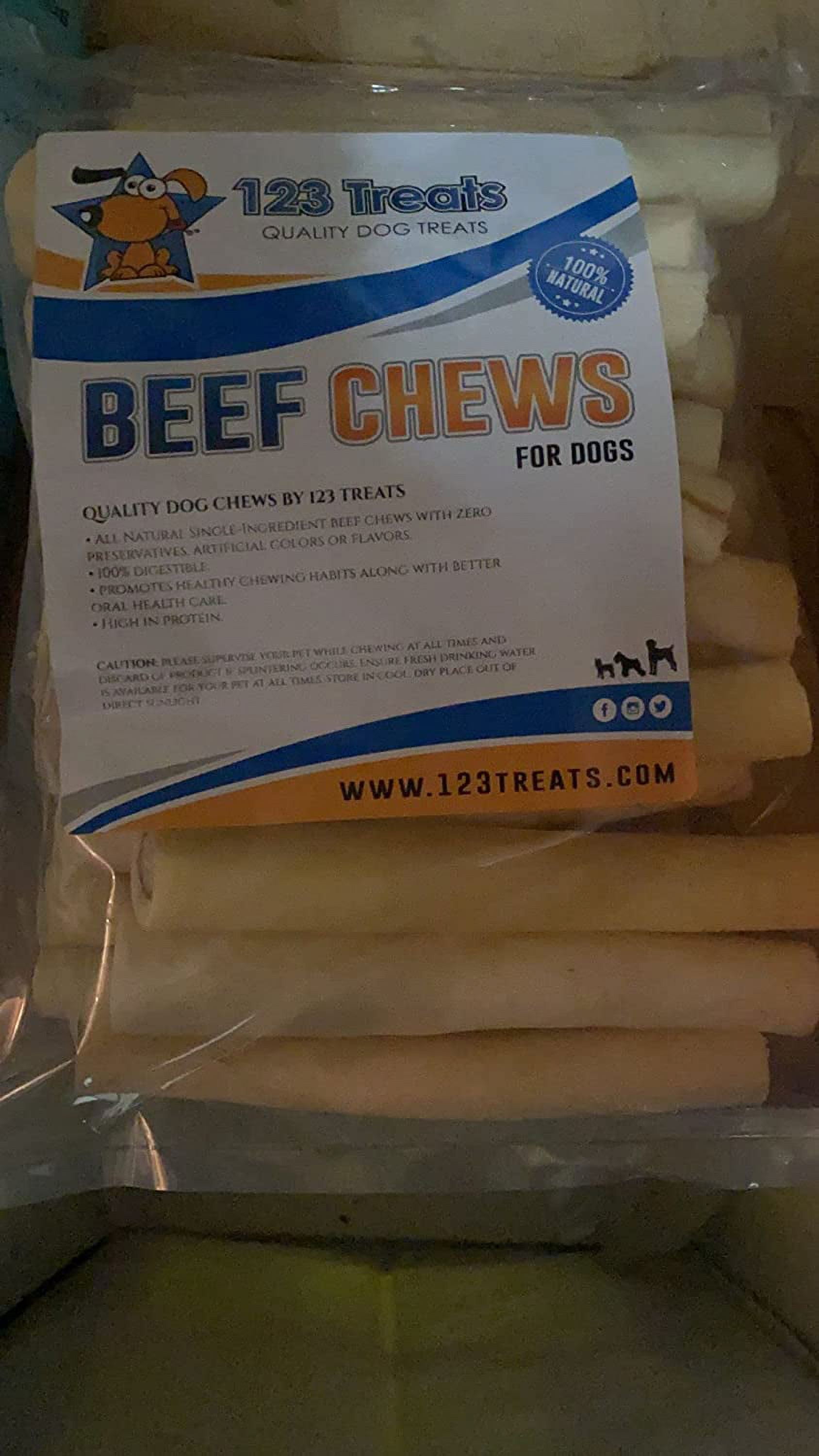 Ox Tail for Dogs 5-6" - (25 Count) | 100% Natural Dog Chews from Free Range Grass Fed Beef Bull Tail