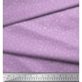 thumbnail image 2 of Soimoi Purple Moss Georgette Fabric Asterisk & Polka Dots Printed Fabric 1 Yard 42 Inch Wide, 2 of 3