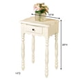 thumbnail image 3 of Fiana Scalloped Accent Table Ivory, 3 of 5