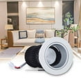 thumbnail image 3 of 7W Warm White Anti-Glare LED Downlight for Hotel Bedroom Aisle - Embedded Wall Washer Lamp, 3 of 8