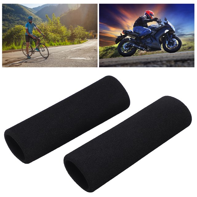 Handlebar Grip, 1 Pair Sponge Bicycle Handlebar Grips Anti Slip Bike Handle Grips Sun ProtectionHandle Cover For Motorcycle