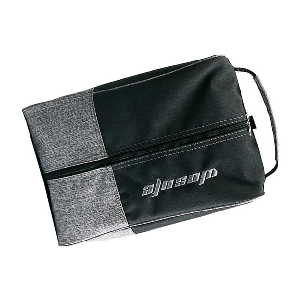 Bolsa de zapatos de golf Bolsa con cremallera Bolsa organizadora de accesorios de golf para exteriores Zapatos deportivos Gris Cola Bolsa para zapatos de golf
