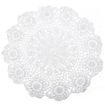 thumbnail image 2 of Lace Doilies Crochet Cloth Table Placemat Handmade Round Coasters Rosary Doily Round Cotton Handmade Crochet Lace Table Mat Flower Coaster, 2 of 6