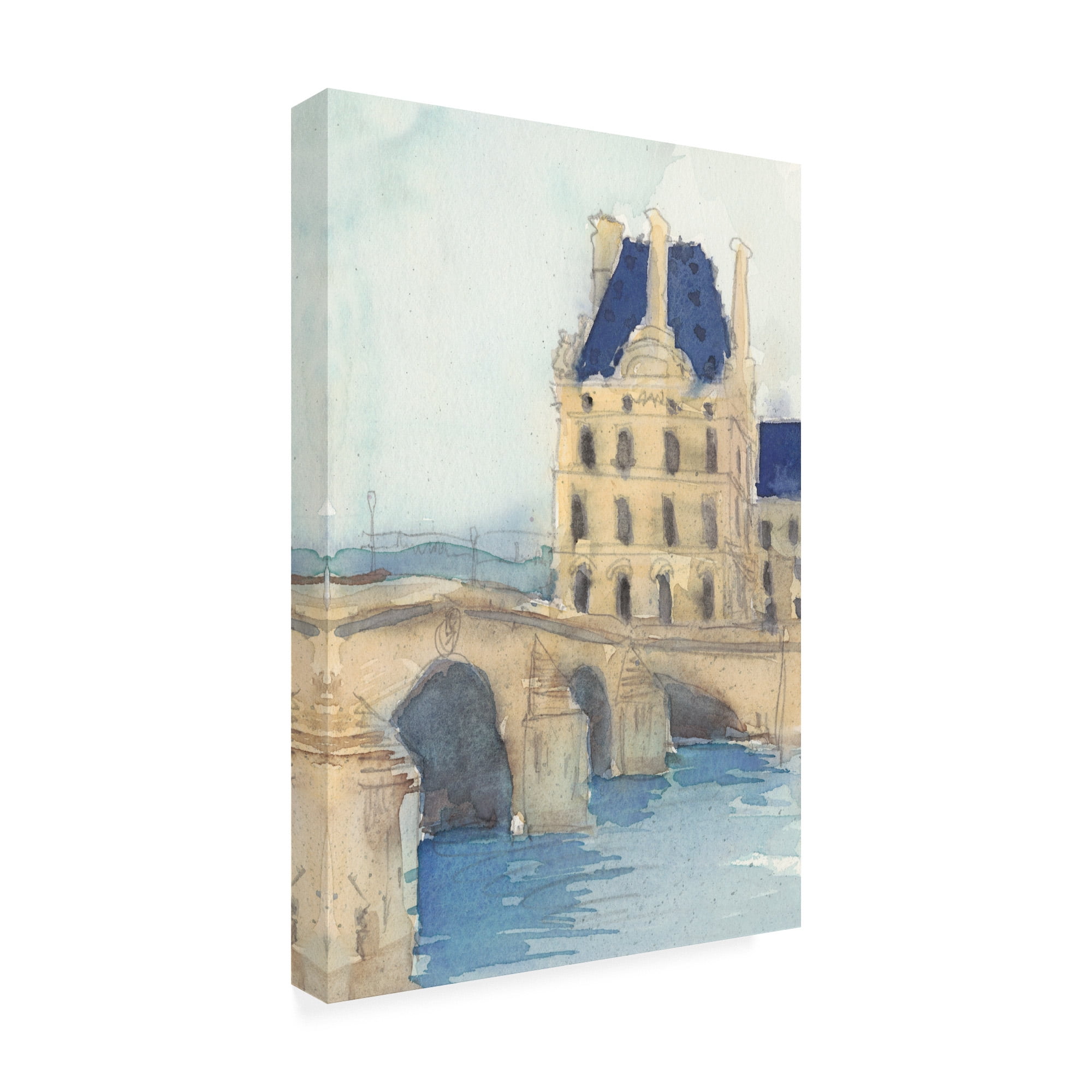 Trademark Fine Art 'Along the Seine I' Canvas Art by Samuel Dixon