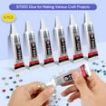 thumbnail image 2 of 6PCS Jewelry Glue - 15ML/0.5fl oz Clear DIY Craft Glue for Rhinestones, Waterproof Strong Bond Adhesive for Phone Repair, Nail Art, Shoes, Fabric, Metal, Glass, 2 of 3