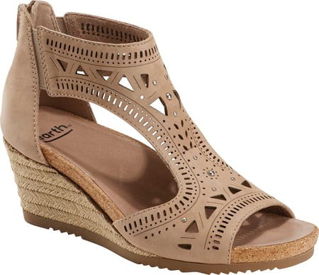 earth barbuda wedge sandal