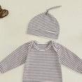 thumbnail image 4 of Newborn Baby Girl Clothes Cotton Bubble Romper for Newborn Baby Newborn Knotted Sleeping Bag Fetal Hat Set Baby Comfortable And Breathable Pajamas, 4 of 4