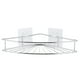 thumbnail image 1 of Organizador de estante de baño triangular adhesivo de Acero Inoxidable Sincero Plata, 1 of 9