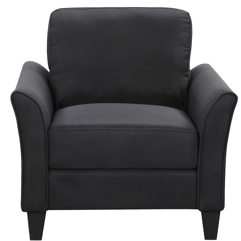 Lowestbes Single Couch, Armrest Sofa Single Chair Sofa, Living Room Furniture Fabric Couch for Adult, Black Lowestbes Single Couch, Armrest Sofa Single Chair Sofa, Living Room Furniture Fabric Couch for Adult, Black