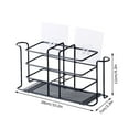 thumbnail image 2 of Cqxid Bathroom Products Under $10 Toothbrush Holder Bathroom Toothpaste Holder With Multifunctional Toothbrush Black, 2 of 8