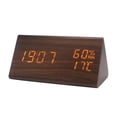 thumbnail image 1 of Tongue Container Wireless Temperature for Grill Fridge Alarm Open Desk Timer Clock Brush Teeth Timer 2 Minute New Temperature And Humidity Multifunctional Silent Alarm Clock LED Wooden Clock Student, 1 of 4
