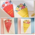 thumbnail image 3 of HOOWIFFY 15Pcs Mother's Day Greeting Cards Assorted Color Paper Cards with Flower Bouquet Design, 3 of 8