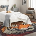 thumbnail image 2 of Tiger Rug 4x7 Area Rugs for Bedroom Living Room, Wild Animal Area Rug, Japanese Carpet Machine Washable Non-Slip Rug, Soft Low Pile Area Rug, Indoor Decorative Rugs d&ip188, 2 of 6