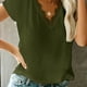 thumbnail image 5 of Camiseta de mujer Encaje Cuello en V Sin mangas Blusa informal Top de verano, Verde, XXL Methold AP001334-20, 5 of 7