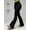 Black, variant on Women High Waisted Flare Leggings, 4-Way Stretch Bootcut Yoga Pants Tummy Control Butt Lifting Workout Casual Bell Bottom Leggings Black S