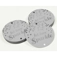 thumbnail image 3 of Inkdotpot Silver Foil Paper Hang Tags Let Love Sparkle Wedding Favor Tags 50 Pieces, 3 of 6