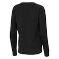 thumbnail image 3 of Women's Antigua Heather Black Arkansas Razorbacks Varsity V-Neck Tri-Blend Pullover Sweatshirt, 3 of 3