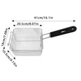 thumbnail image 4 of Outdor Stainless Steel Square Frying With Handle—Ideal For Frying Chicken And Fries; Suitable For Home Cooking And Outdoor Use., 4 of 6