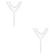 thumbnail image 4 of Sonducket Collar Cadenas Brillo Exquisito Ajustable Borlas largas Accesorios diario Gargantillas Collares en capas para mujeres Plata 3 capas 2Conjunto, 4 of 6