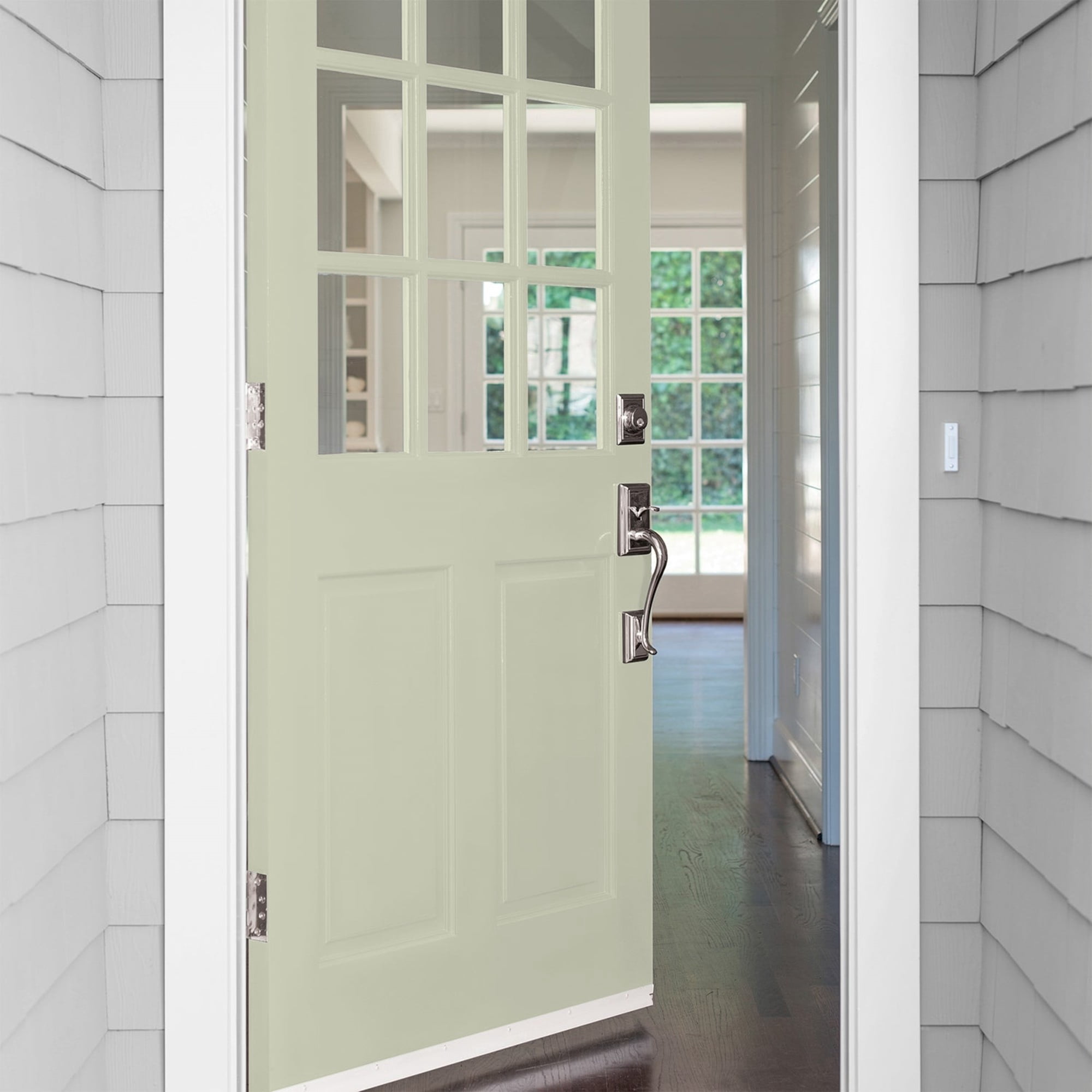 Glidden High Endurance Plus Whispering Pine Semi Gloss Exterior Paint and Primer, 1 Quart