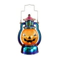 thumbnail image 2 of AUHomi Halloween Mini Pumpkin Lantern with LED Candle, 1PC Vintage Mini Pumpkin Lights with Button Battery Decor Gifts Indoor Porch Garden Lantern, Halloween Party Hanging Lanterns (A), 2 of 6