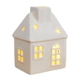 thumbnail image 4 of Pueblo navideño iluminado, decoraciones navideñas, edificio, figura, estatua, cerámica estilo D, 4 of 9
