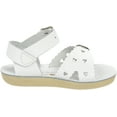 thumbnail image 6 of Salt Water 1403-WHITE: by Hoy Originals White Little Kids Sandals, 6 of 7
