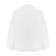 thumbnail image 4 of Lovskoo 2024 Sweaters for Women Winter Pullover Loose Knitting Shirt 3/4 Sleeve Solid Color Sweater Top Shirt White, 4 of 6