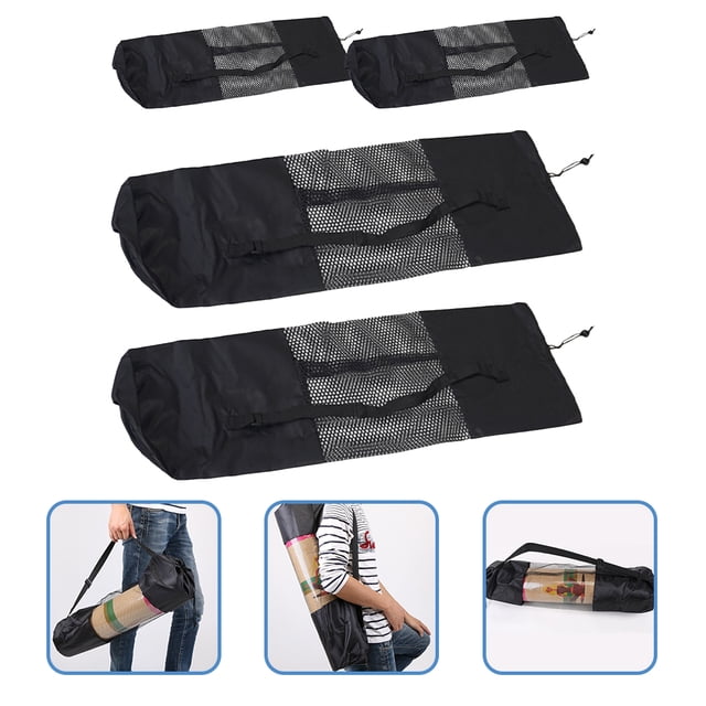 UPGRATOR 4Ud Bolsa Funcional Para Tapete De Yoga Con Ajustables Y De Malla