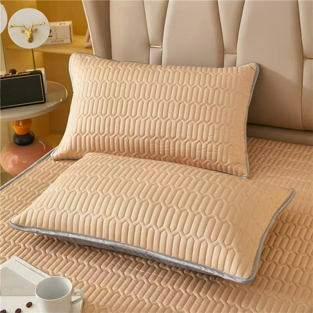 Cool Feeling Silk Cooler Solid Colour Pillowcase Bed Student Dormitory Double Bed Pillowcase