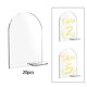 thumbnail image 1 of 4 "x6" Signos de acrílico en blanco Soporte de soporte Etiqueta de nombre de invitado Signos de acrílico de arco transparente para recepción de bodas , 20 piezas Macarena Tarjetas de lugar de acrílico transparente, 1 of 8
