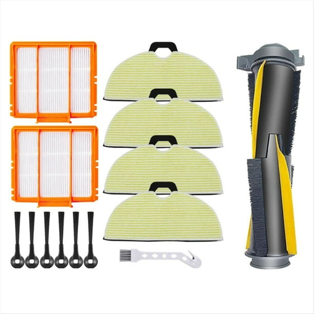 Piezas de Repuesto para RV2002WXUS RV2002WD RV2001DRUS RV2001WD AV2001WD Robot Aspirador Kit de Filtro de Cepillo de Fregona