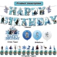 thumbnail image 4 of 34 PCS For Frozen Birthday Party Decorations, With 18 Balloons,1 Happy Birthday Banner ,15 Cupcake Toppers for Decorative Supplies Set, 4 of 5