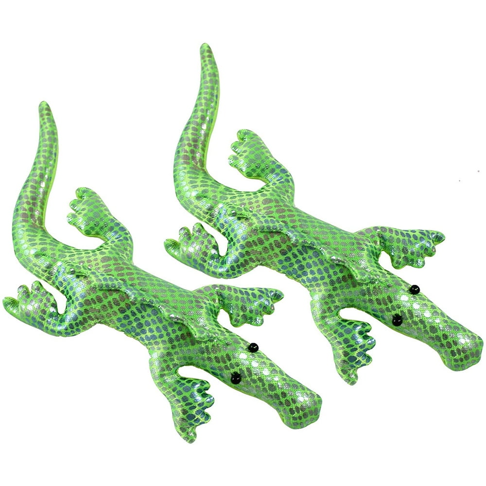 Set of 2 Alligator / Crocodile Sand Filled Animal Toy Heavy